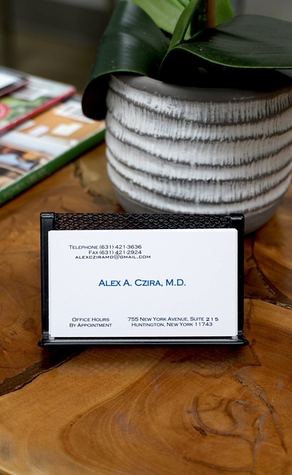Portrait of Dr. Alex Czira in his medical office